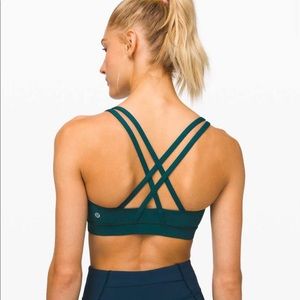 BNWT Lululemon Energy Bra in Royal Emerald Size 2